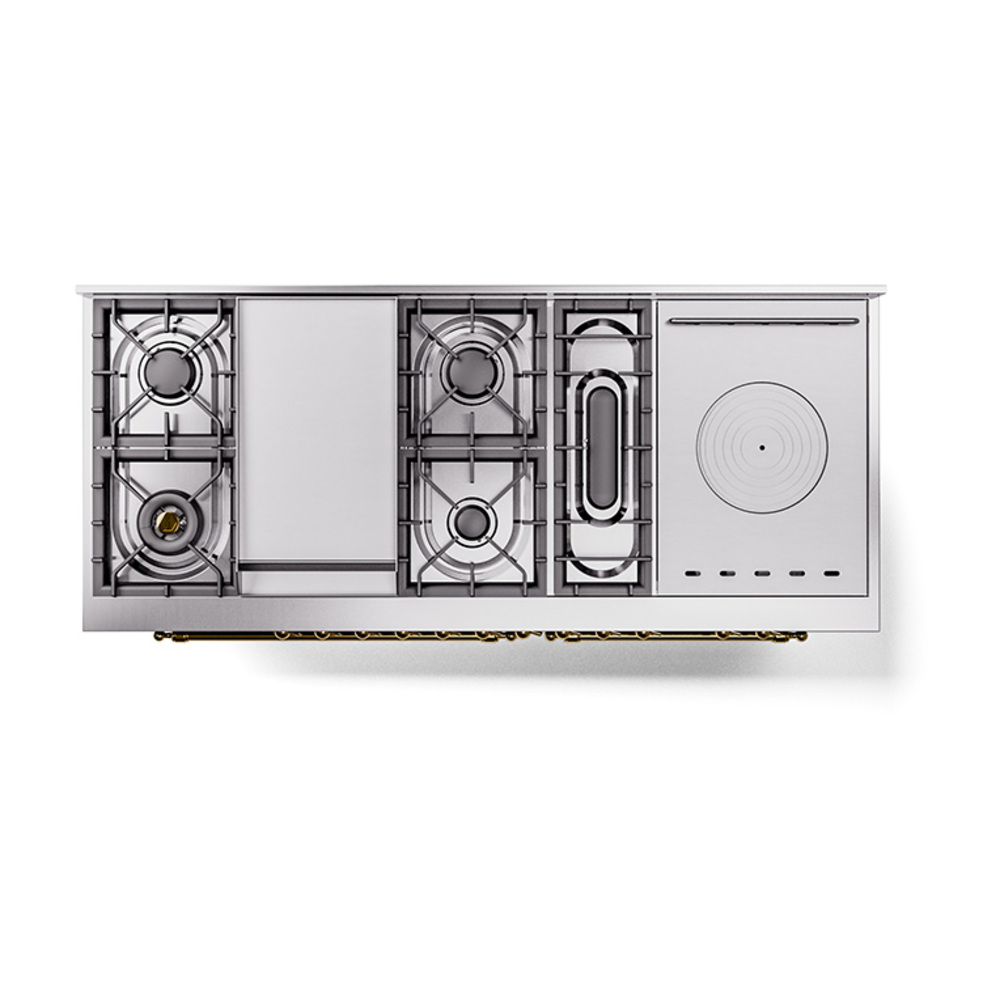 ILVE_UN60FSQNMPBKGLP_Nostalgie_II_60"_Dual_Fuel_Range_top_view