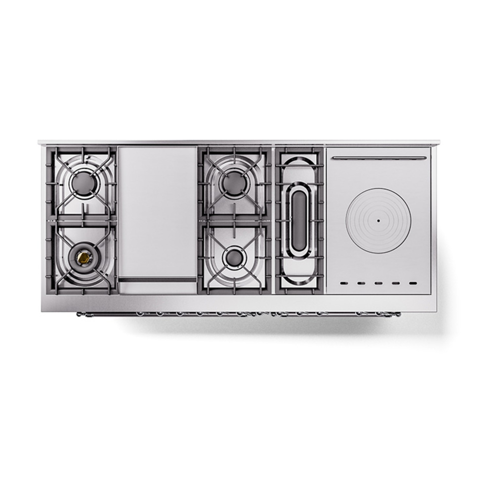 ILVE_UN60FSQNMPBUCLP_Nostalgie_II_60"_Dual_Fuel_Range_top_view