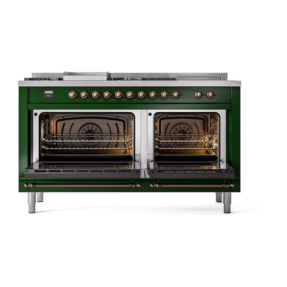 ILVE_UN60FSQNMPEGB_Nostalgie_II_60"_Dual_Fuel_Range_oven_door_opened