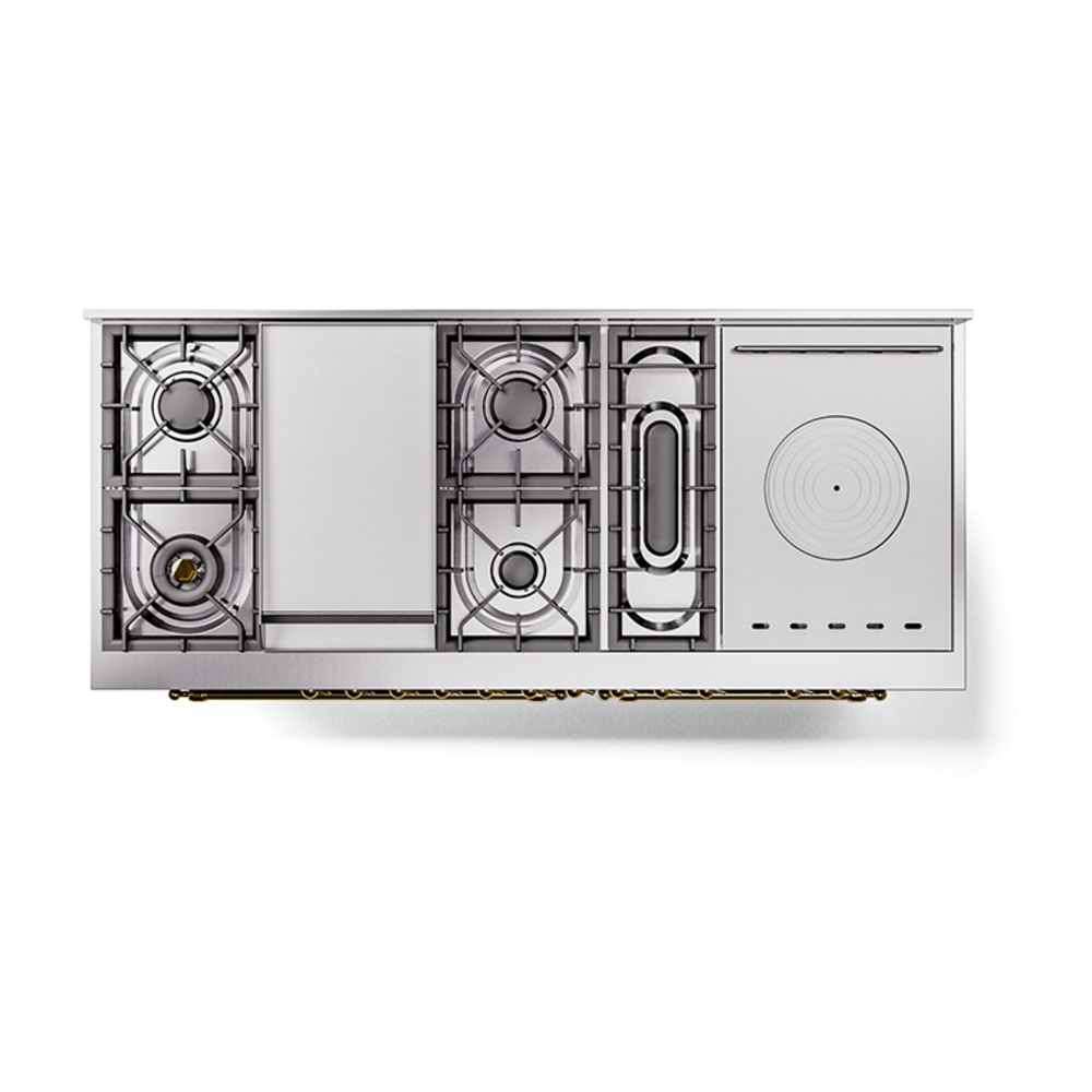 ILVE_UN60FSQNMPMBGLP_Nostalgie_II_60"_Dual_Fuel_Range_top_view