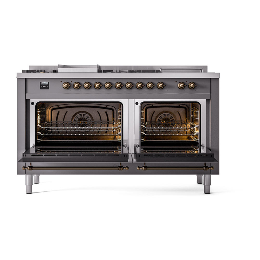 ILVE_UN60FSQNMPMGB_Nostalgie_II_60"_Dual_Fuel_Range_oven_door_opened