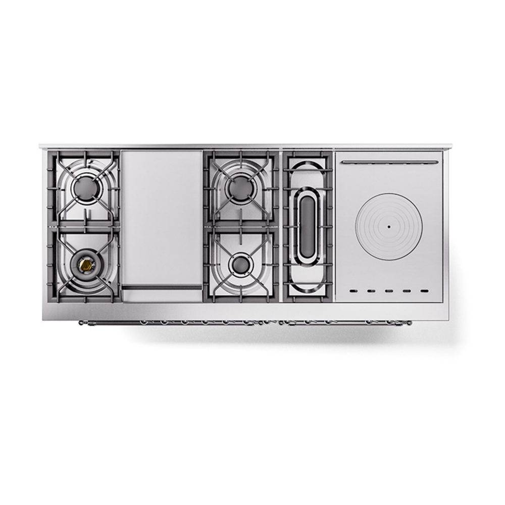ILVE_UN60FSQNMPSSCLP_Nostalgie_II_60"_Dual_Fuel_Range_top_view