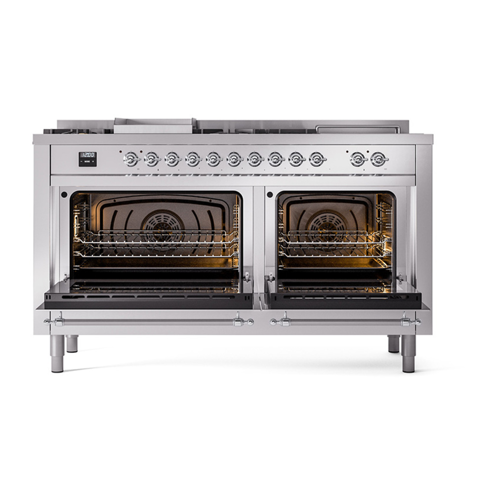 ILVE_UN60FSQNMPSSC_Nostalgie_II_60"_Dual_Fuel_Range_oven_door_opened