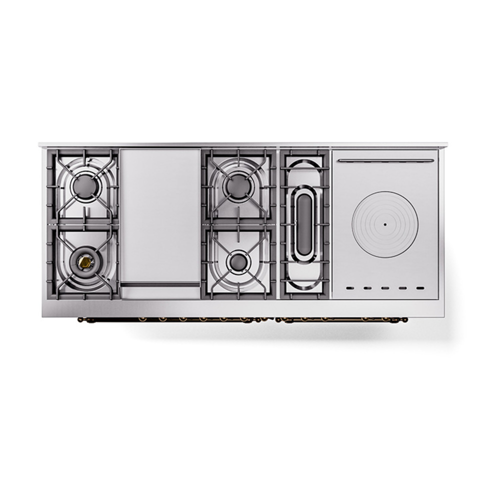 ILVE_UN60FSQNMPWHBLP_Nostalgie_II_60"_Dual_Fuel_Range_top_view