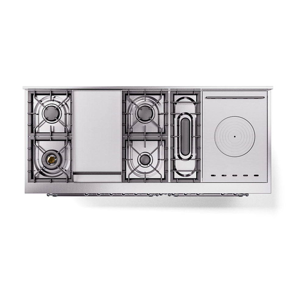 ILVE_UN60FSQNMPWHC_Nostalgie_II_60"_Dual_Fuel_Range_top_view