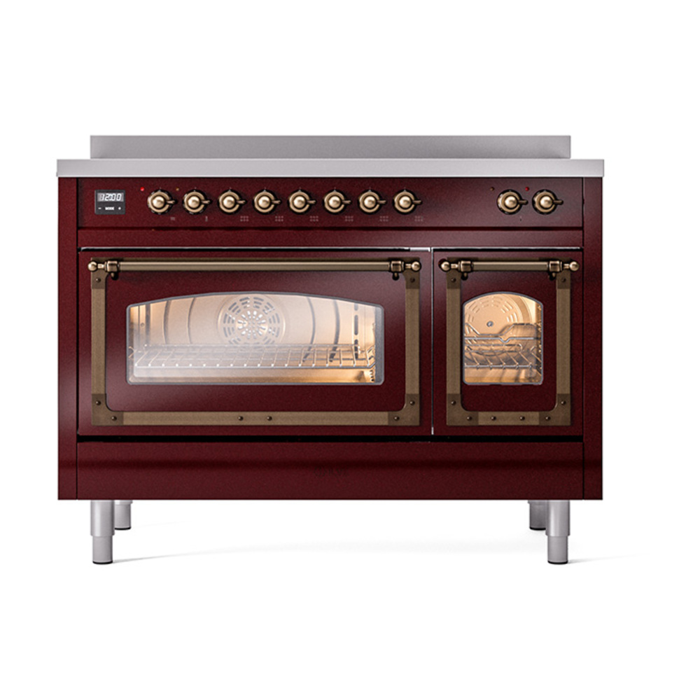 ILVE_UNI486NMPBUB_Nostalgie_II_48"_Induction_Range_front_view
