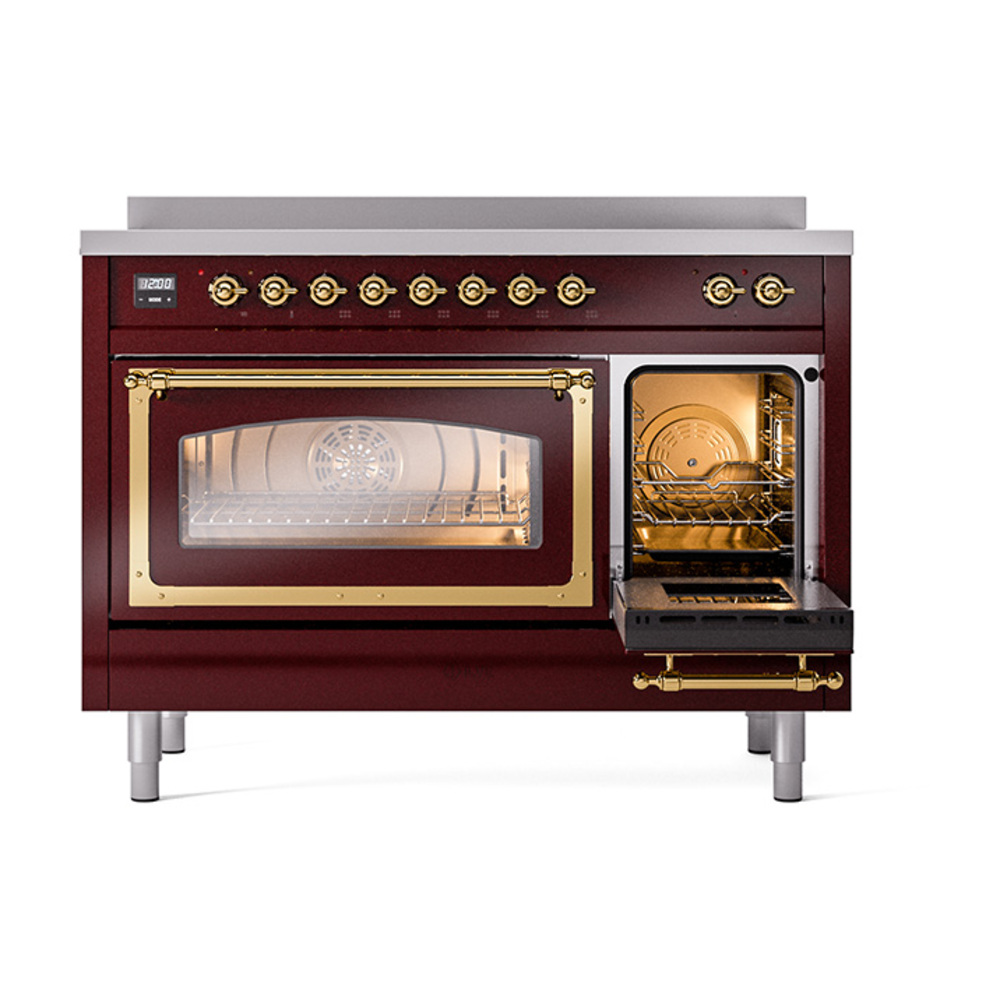 ILVE_UNI486NMPBUG_Nostalgie_II_48"_Induction_Range_drawer_opened