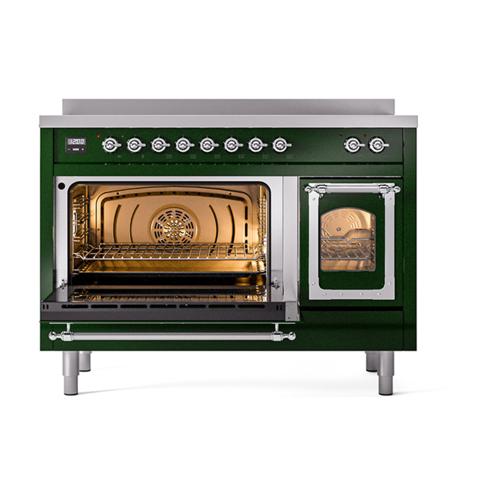 ILVE_UNI486NMPEGC_Nostalgie_II_48"_Induction_Range_main_oven_door_opened