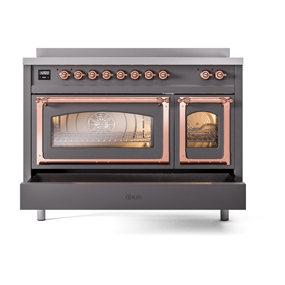 ILVE_UNI486NMPMGP_Nostalgie_II_48"_Induction_Range_drawer_opened
