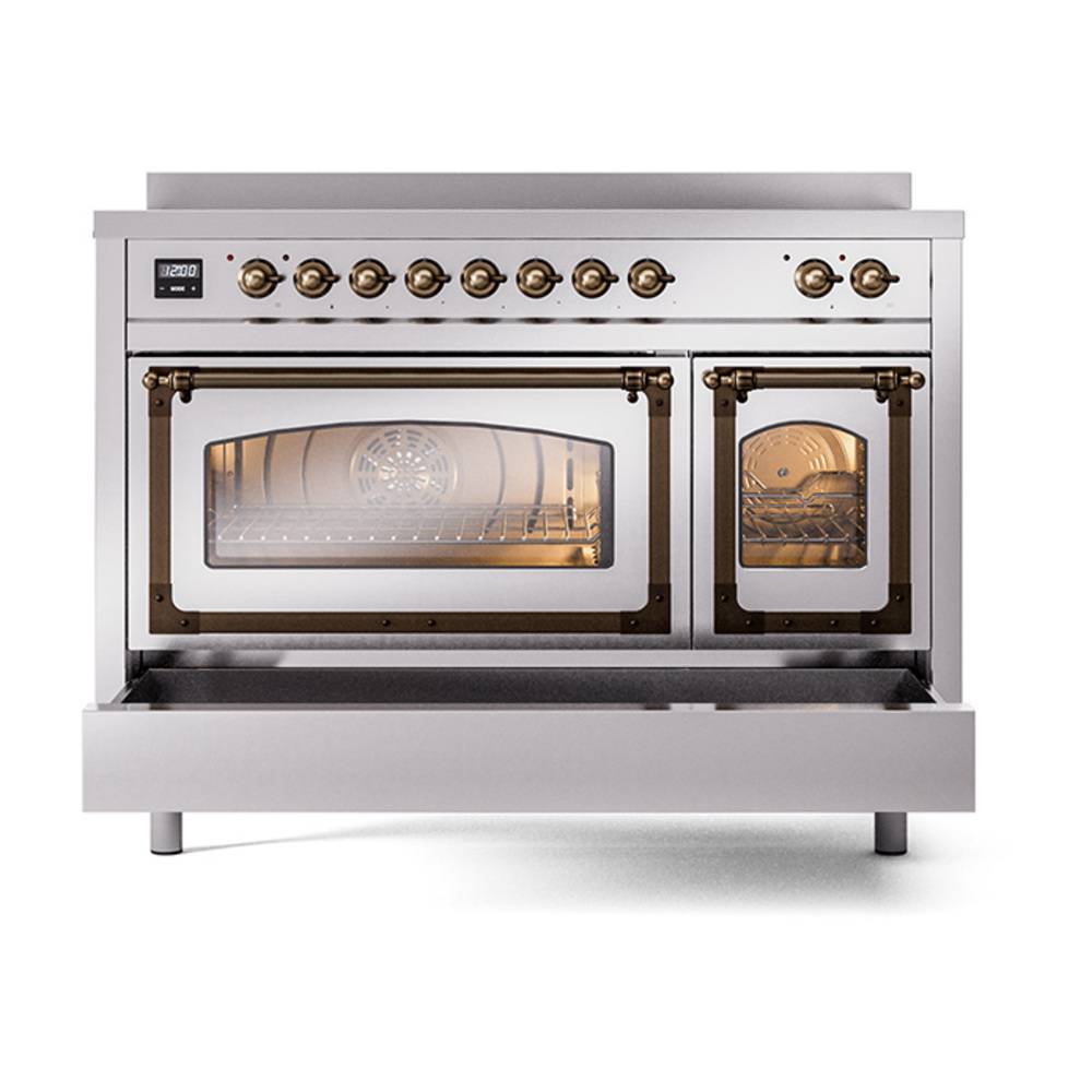 ILVE_UNI486NMPSSB_Nostalgie_II_48"_Induction_Range_drawer_opened