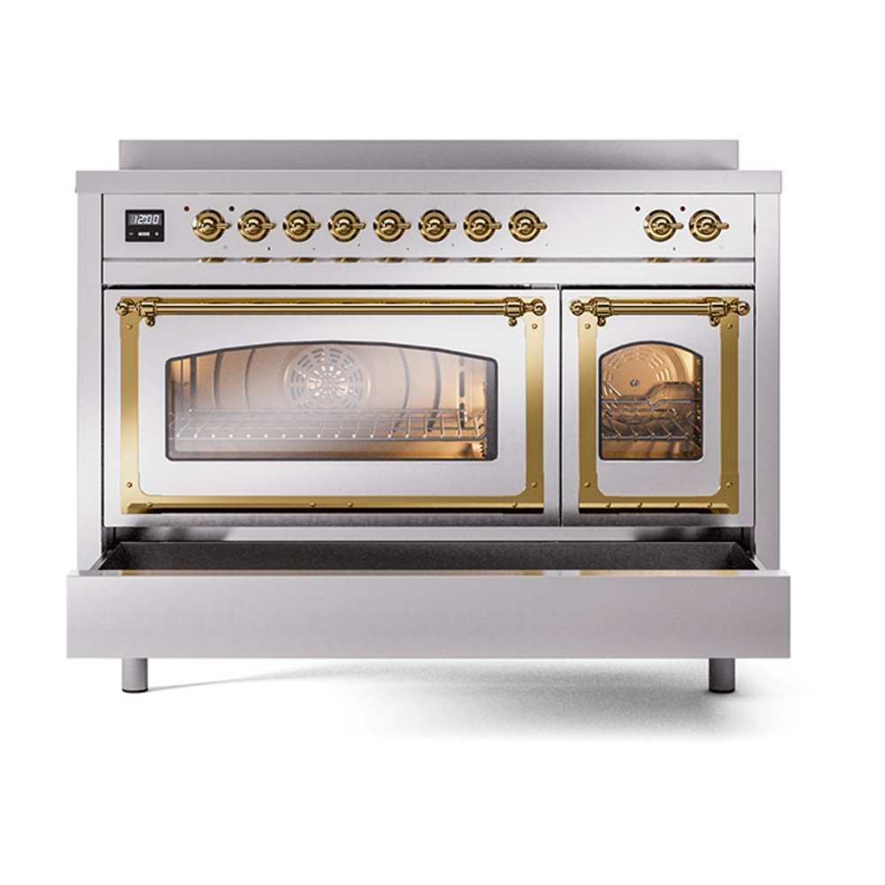 ILVE_UNI486NMPSSG_Nostalgie_II_48"_Induction_Range_drawer_opened