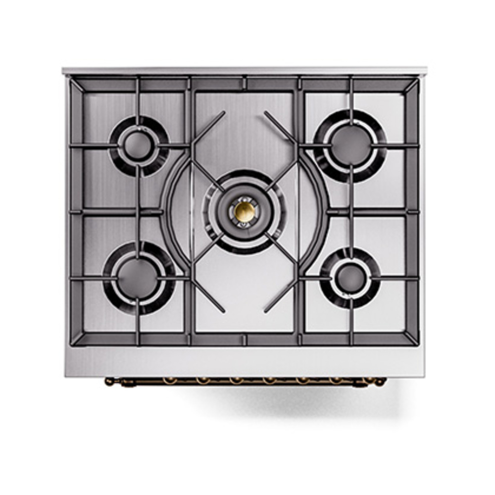 ILVE_UP30NMPBUB_Nostalgie_II_30"_Dual_Fuel_Range_top_view
