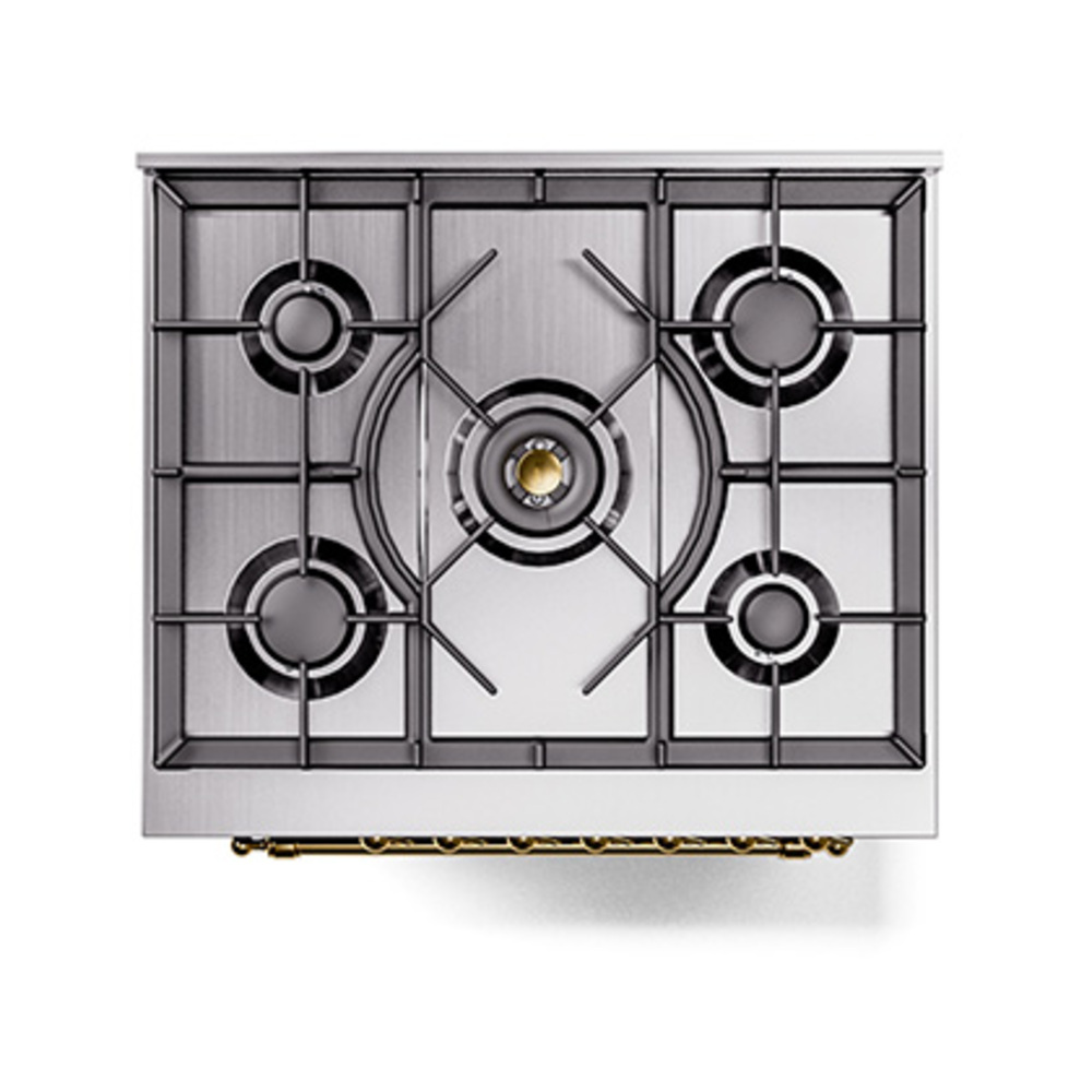 ILVE_UP30NMPBUG_Nostalgie_II_30"_Dual_Fuel_Range_top_view