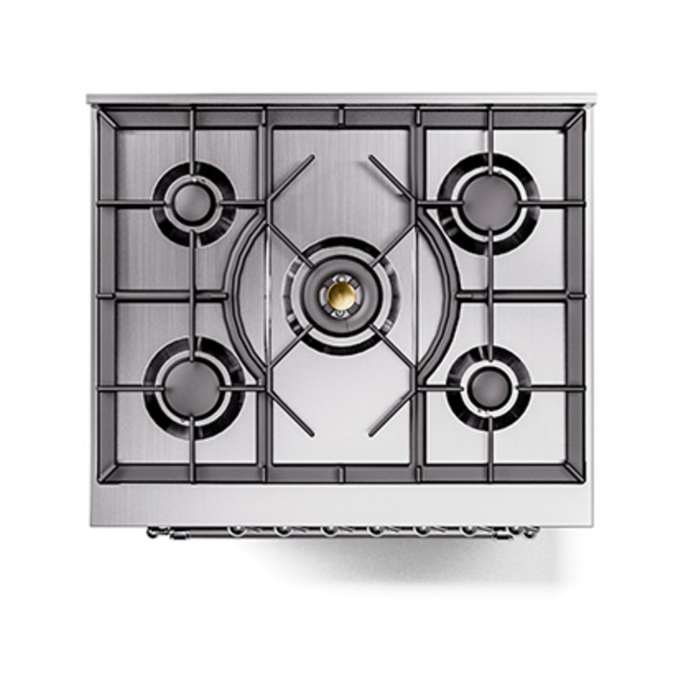 ILVE_UP30NMPEGC_Nostalgie_II_30"_Dual_Fuel_Range_top_view