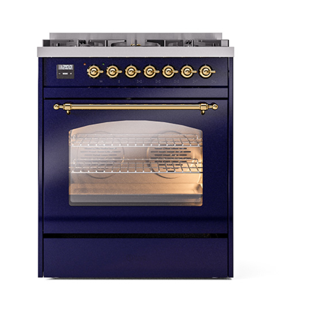 ILVE_UP30NMPMBG_Nostalgie_II_30"_Dual_Fuel_Range_front_view