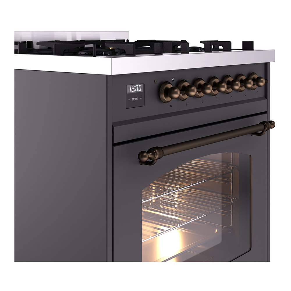ILVE_UP30NMPMGBLP_Nostalgie_II_30"_Dual_Fuel_Range_details