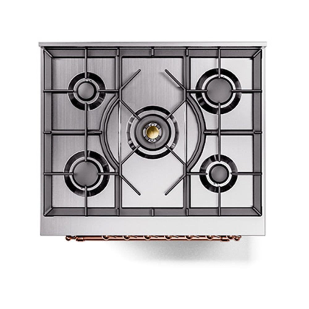 ILVE_UP30NMPMGPLP_Nostalgie_II_30"_Dual_Fuel_Range_top_view