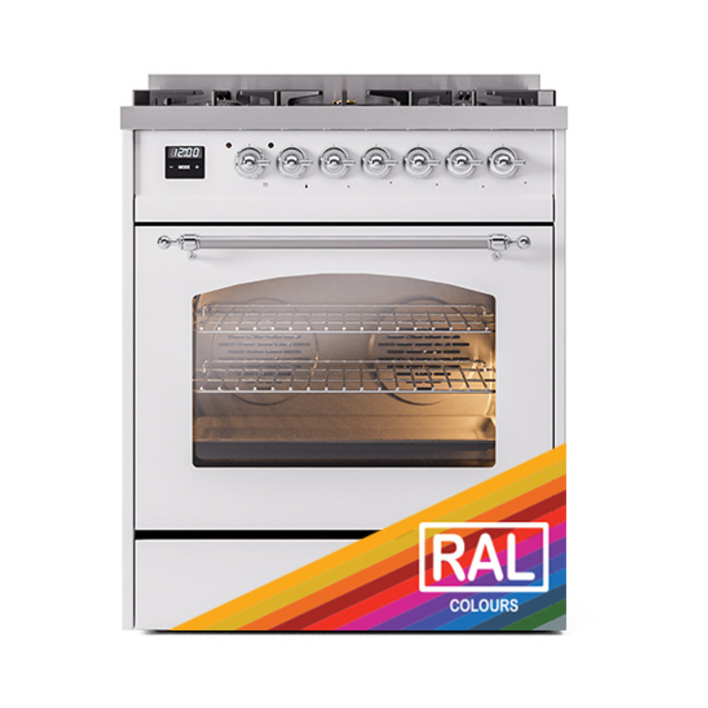 ILVE_UP30NMPRAC_Nostalgie_II_30"_Dual_Fuel_Range_front_view