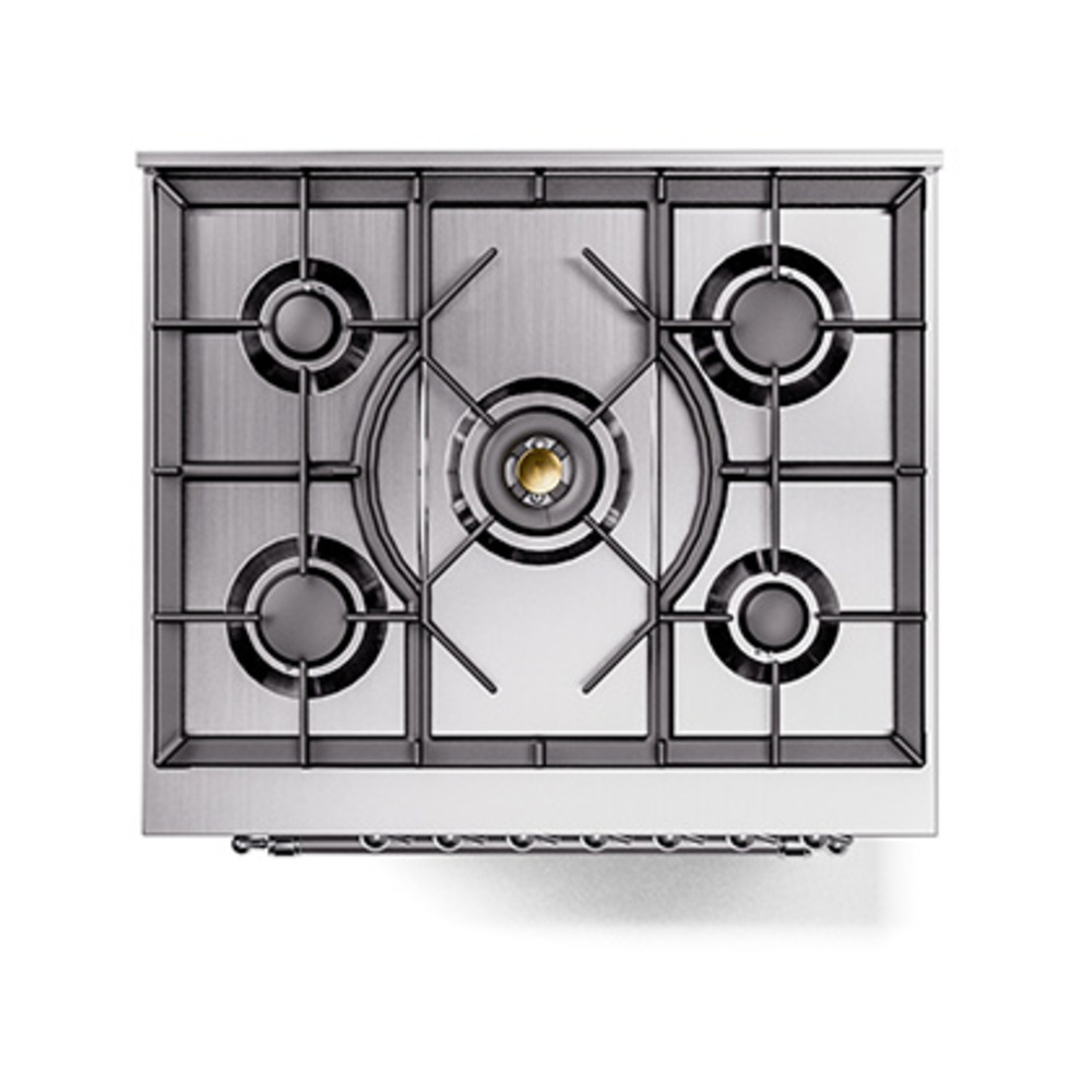 ILVE_UP30NMPSSCLP_Nostalgie_II_30"_Dual_Fuel_Range_top_view