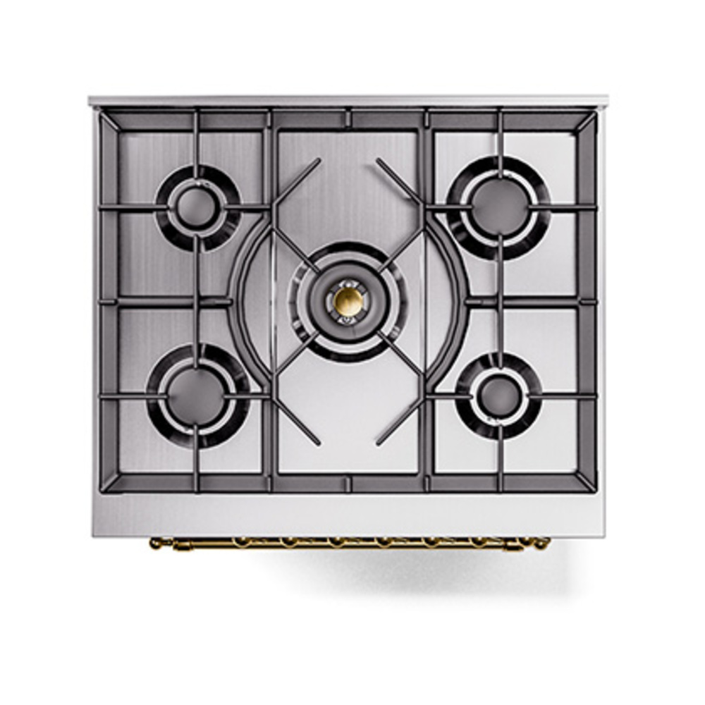 ILVE_UP30NMPSSGLP_Nostalgie_II_30"_Dual_Fuel_Range_top_view