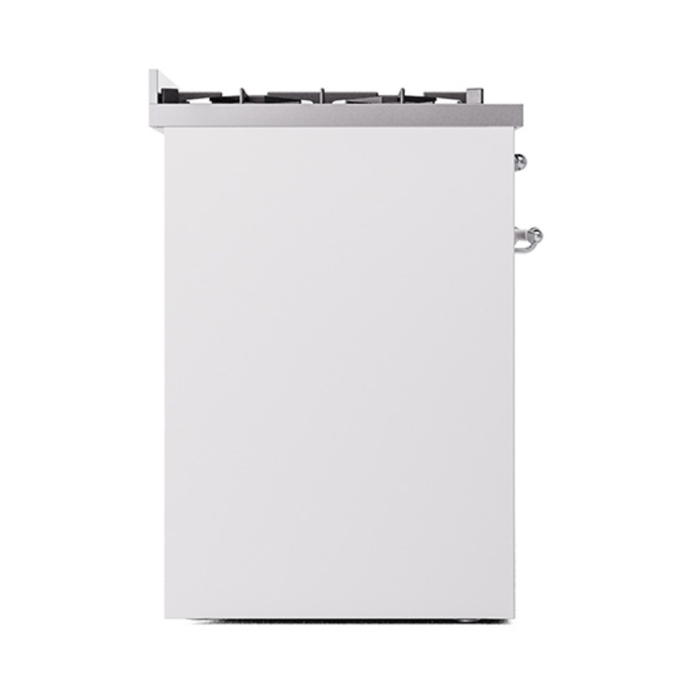 ILVE_UP30NMPWHCLP_Nostalgie_II_30"_Dual_Fuel_Range_left_side