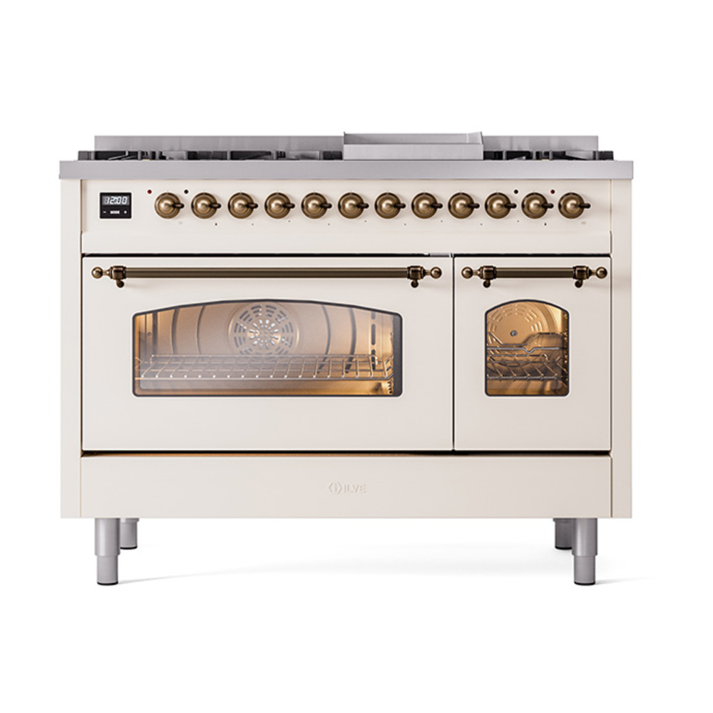 ILVE_UP48FNMPAWB_Nostalgie_II_48"_Dual_Fuel_Range_front_view