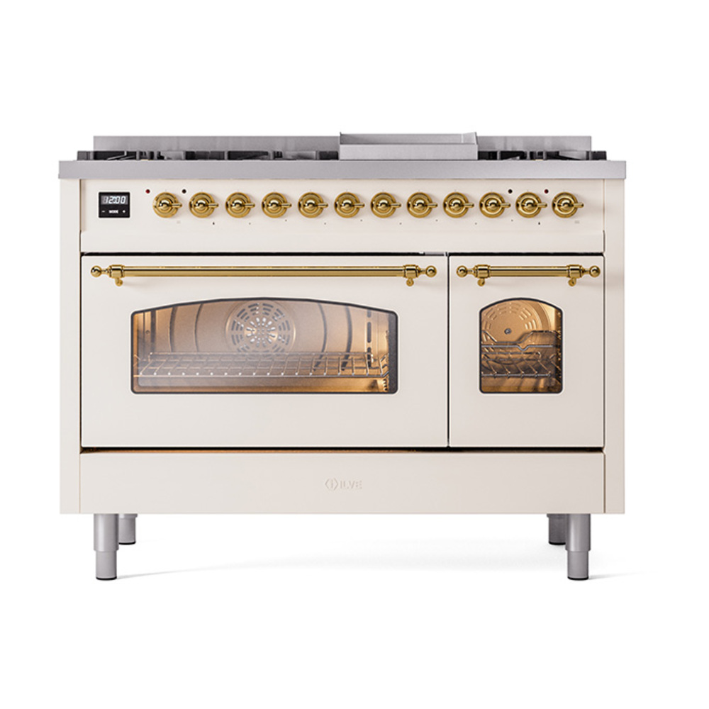 ILVE_UP48FNMPAWG_Nostalgie_II_48"_Dual_Fuel_Range_front_view