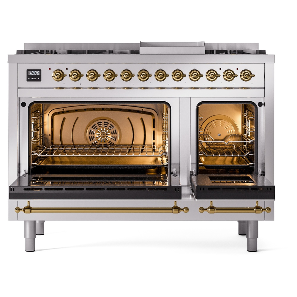 ILVE_UP48FNMPSSG_Nostalgie_II_48"_Dual_Fuel_Range_oven_door_opened