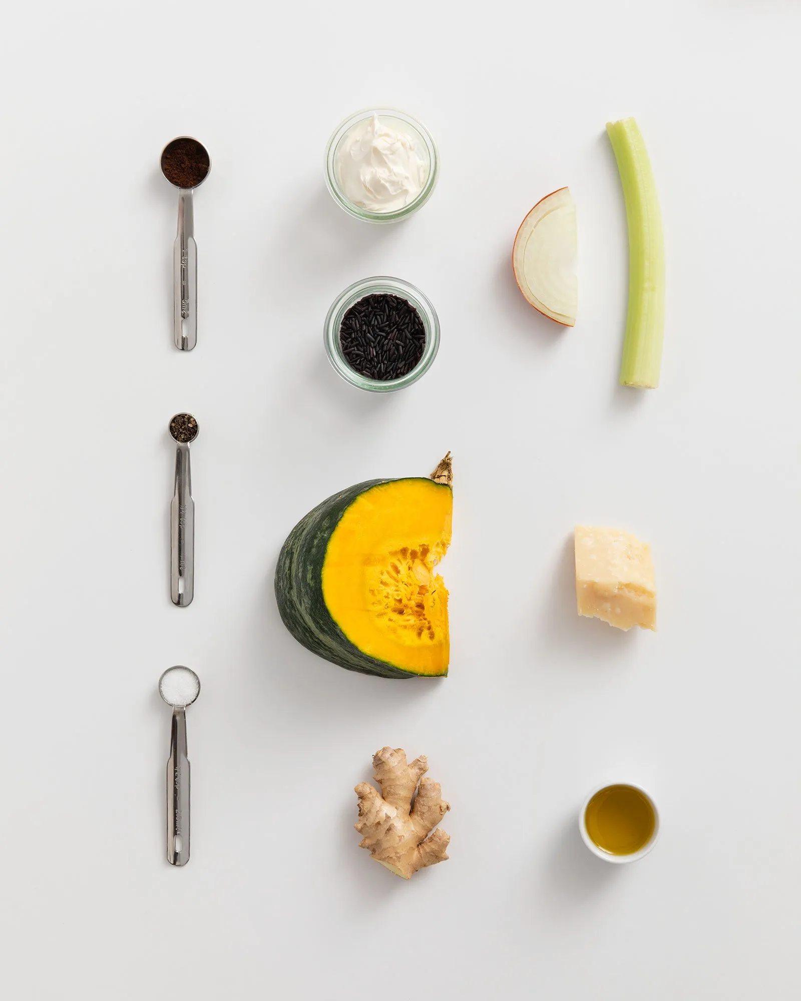 Creamy soup with pumpkin, ginger and coffee 6 vellutata di zucca ingredients
